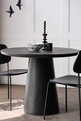 Round Indoor Dining Table In Cocoa