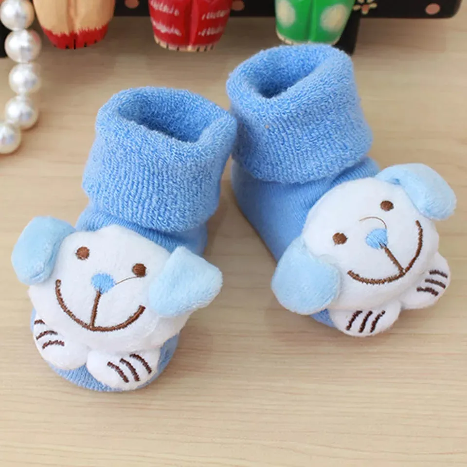 1 Pair/Lot Newborn baby Anti-Slip Soft Cartoon Socks Boot