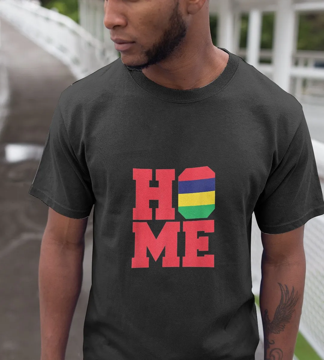 1sttheworld T-Shirt - Home  Mauritius T-Shirt Black A35