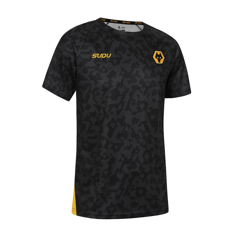 2024-25 Pre Match T-Shirt - Black/Gold