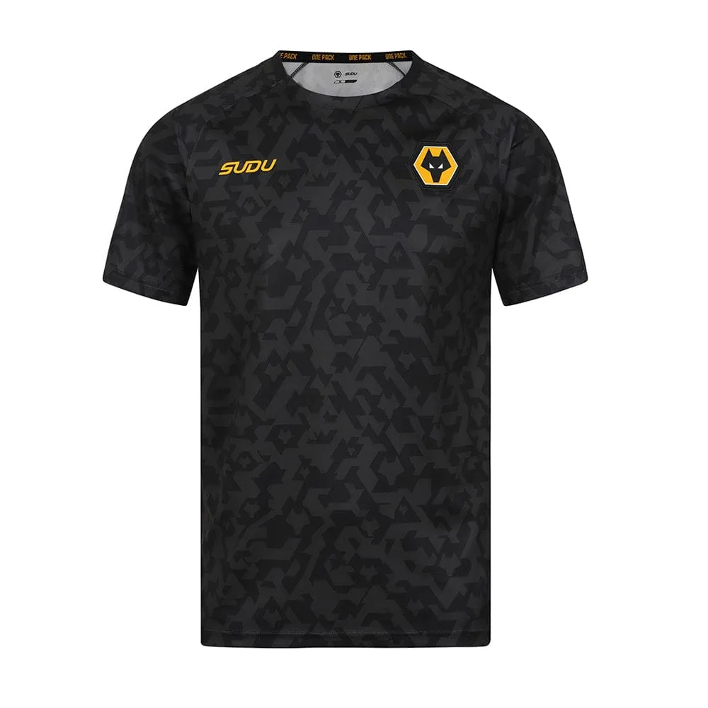 2024-25 Pre Match T-Shirt - Black/Gold