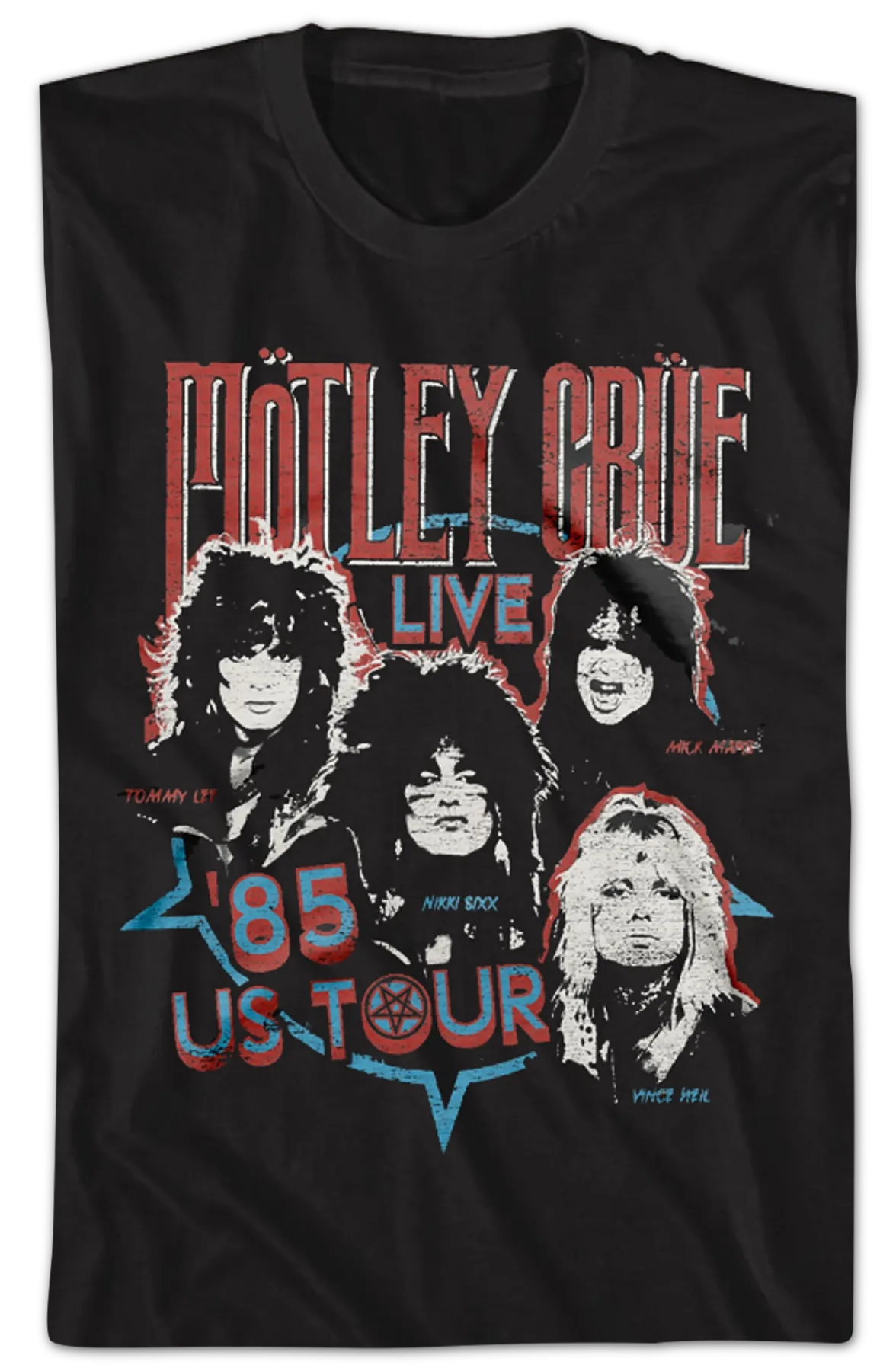 '85 US Tour Motley Crue T-Shirt