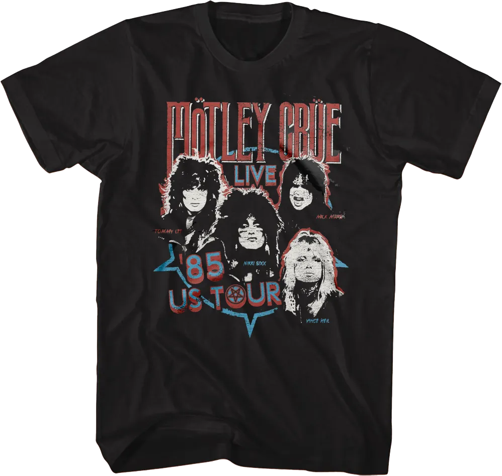 '85 US Tour Motley Crue T-Shirt