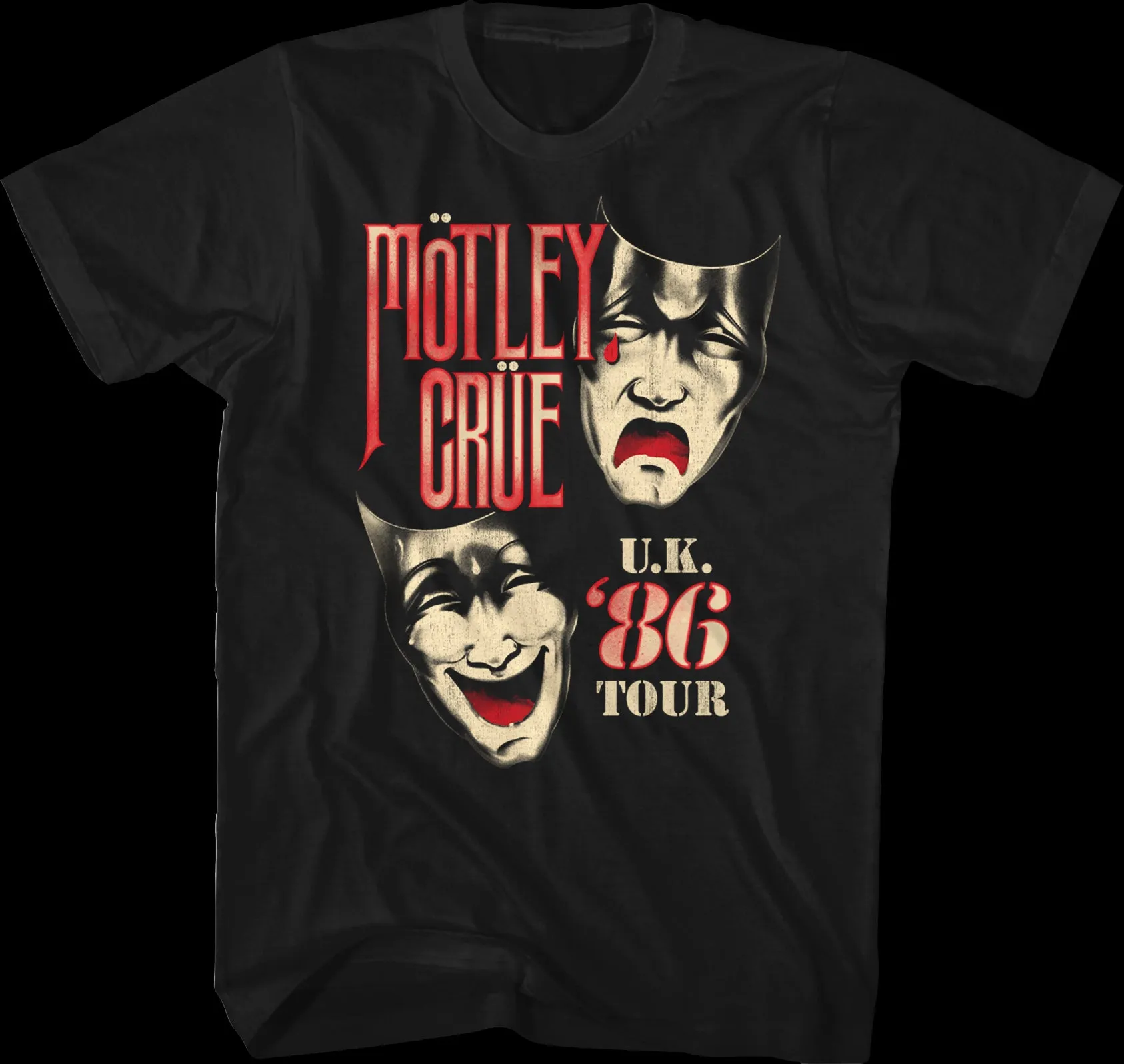 '86 UK Tour Motley Crue T-Shirt