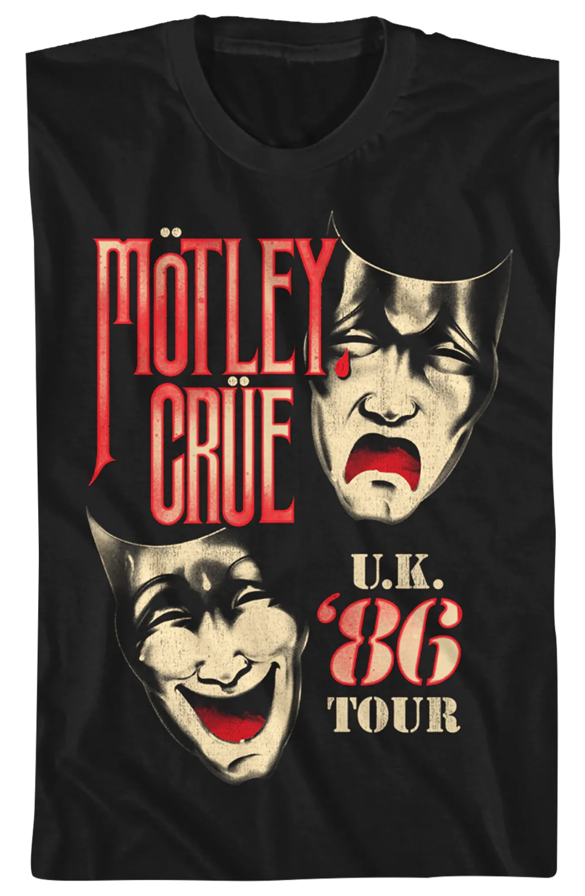 '86 UK Tour Motley Crue T-Shirt