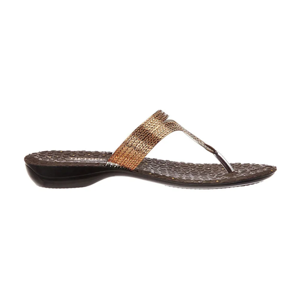 A-HA By Liberty ETHNIC-05 Women Ethnic Copper Slippers