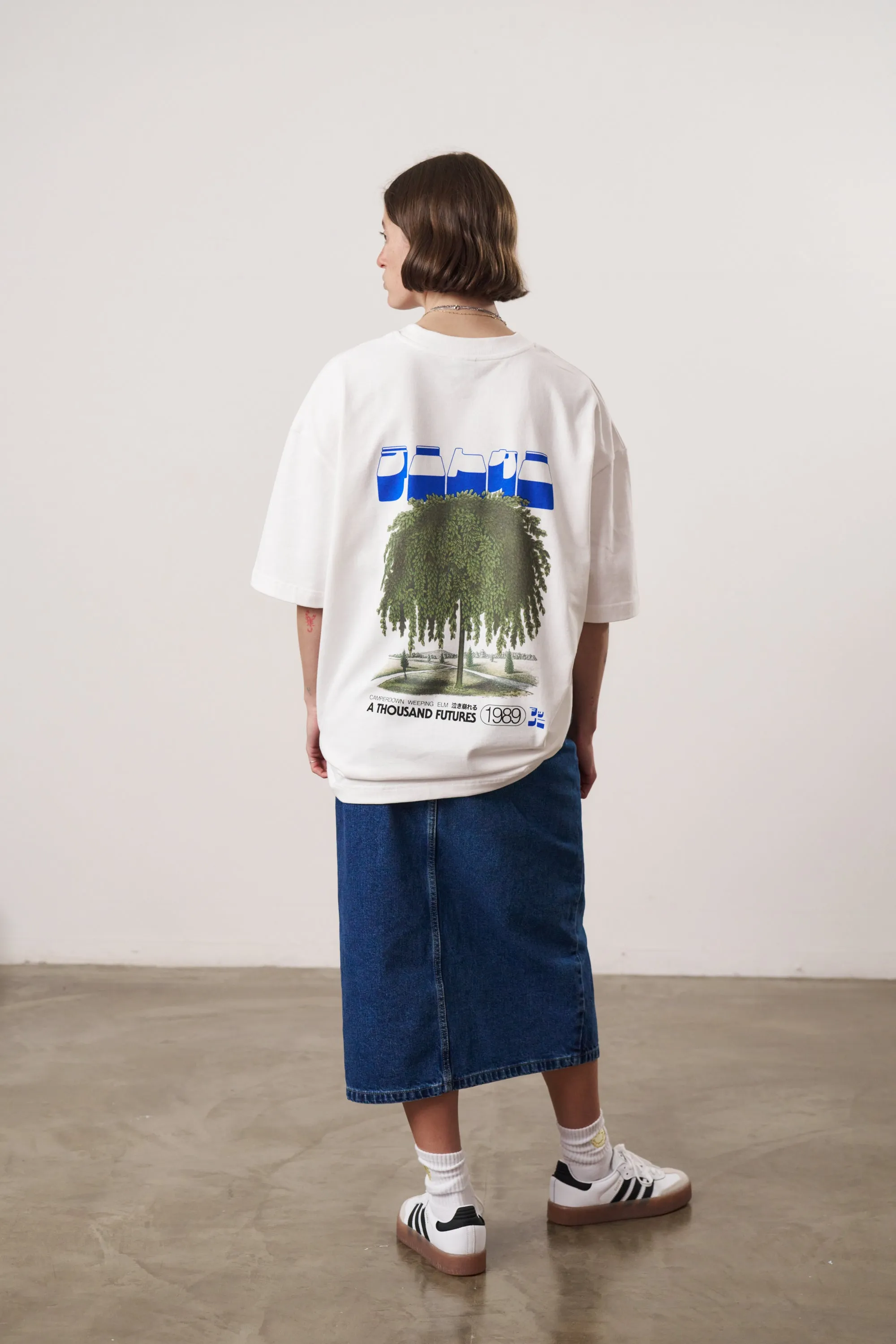 A Thousand Futures x GK 'Weeping Elm' Tee - White