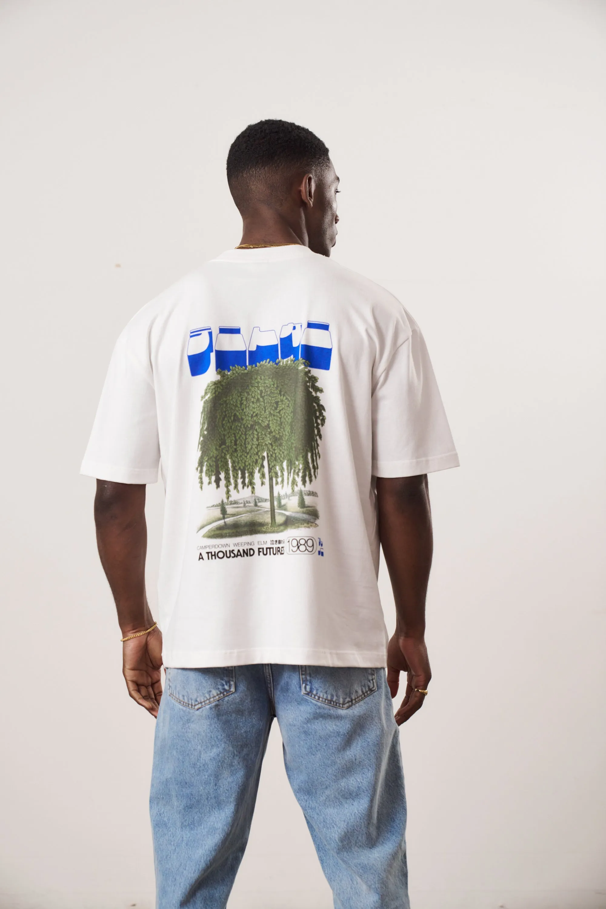 A Thousand Futures x GK 'Weeping Elm' Tee - White