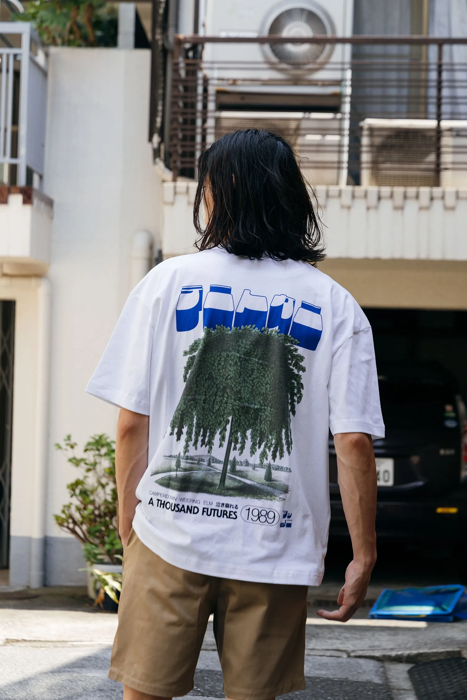 A Thousand Futures x GK 'Weeping Elm' Tee - White