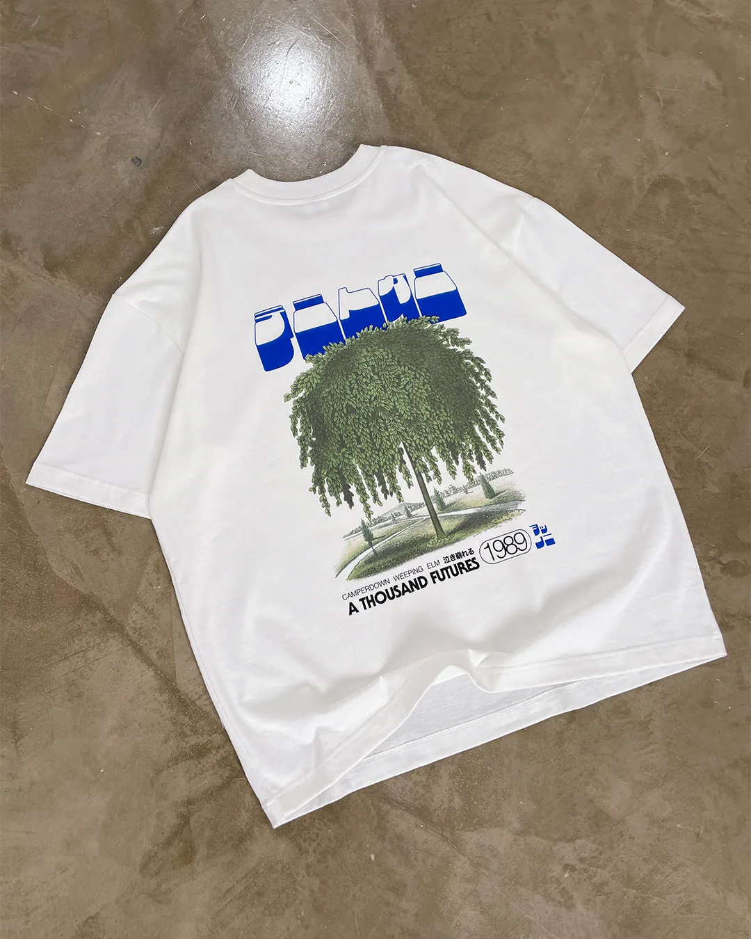 A Thousand Futures x GK 'Weeping Elm' Tee - White