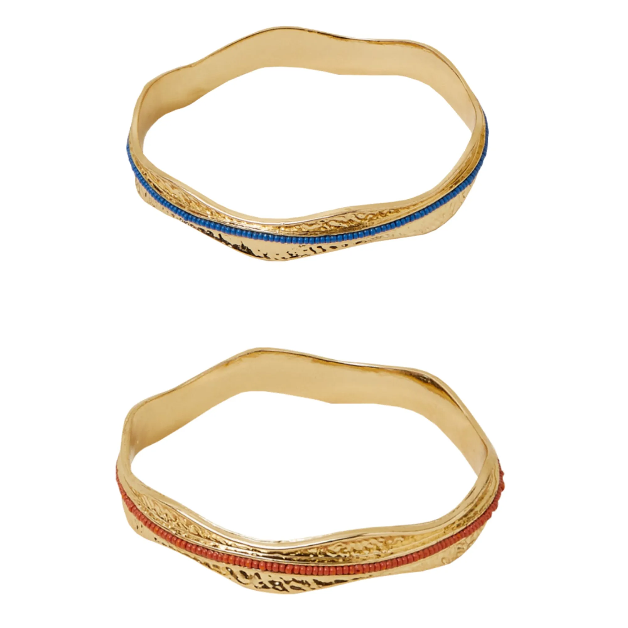 Accessorize London  Women's Seed Bead Bangles Pack of Two