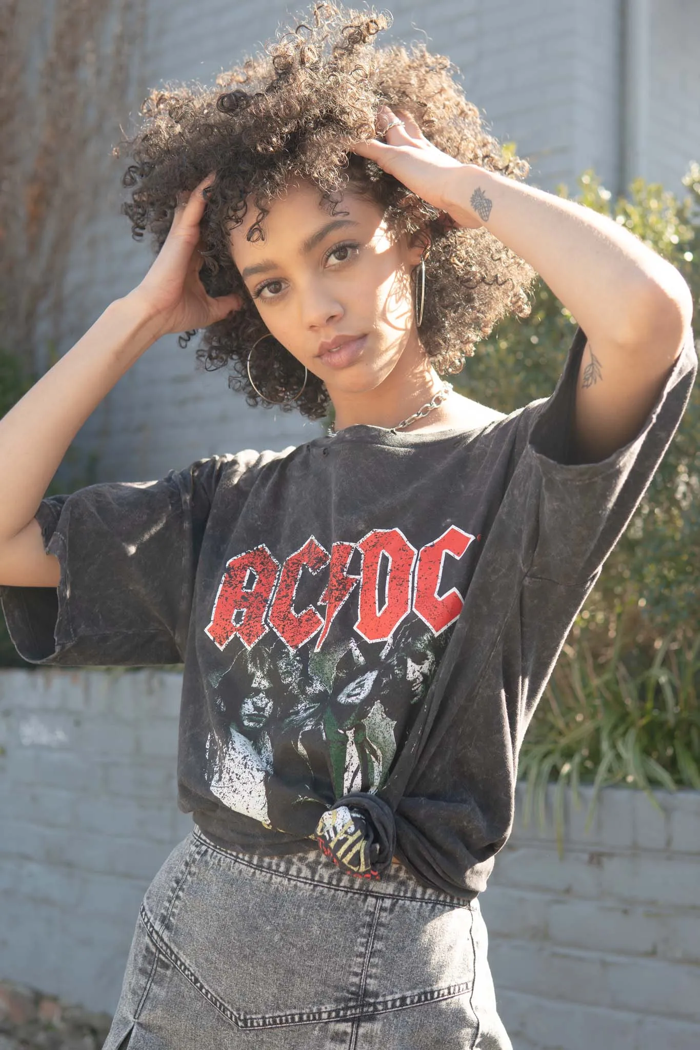 AC/DC Highway to Hell Distressed Graphic Tee