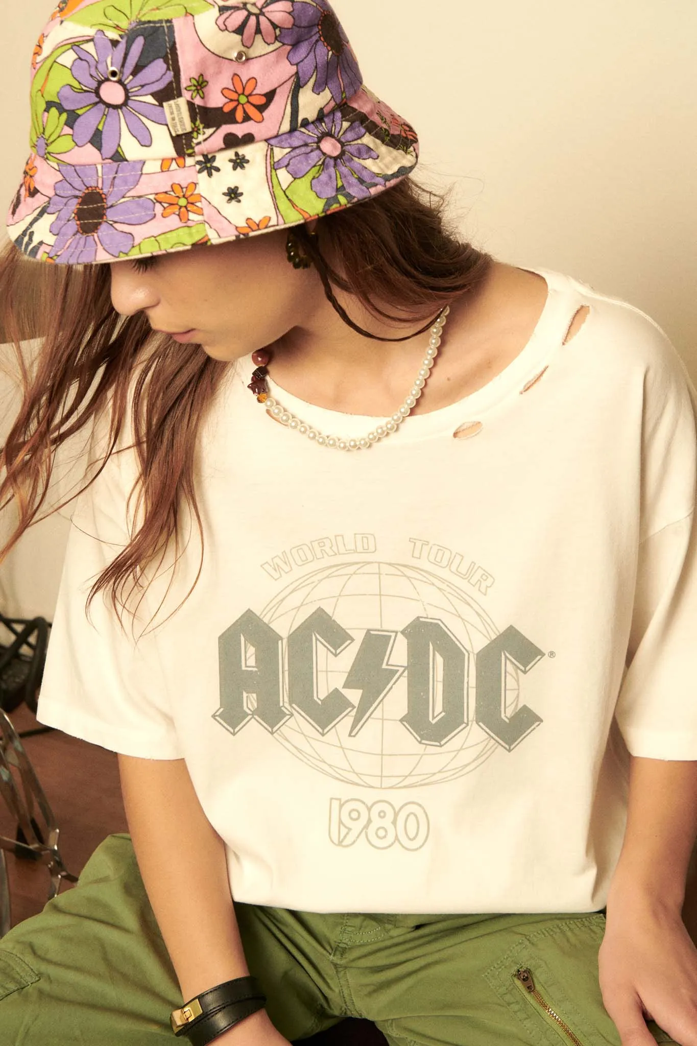 AC/DC World Tour 1980 Distressed Graphic Tee