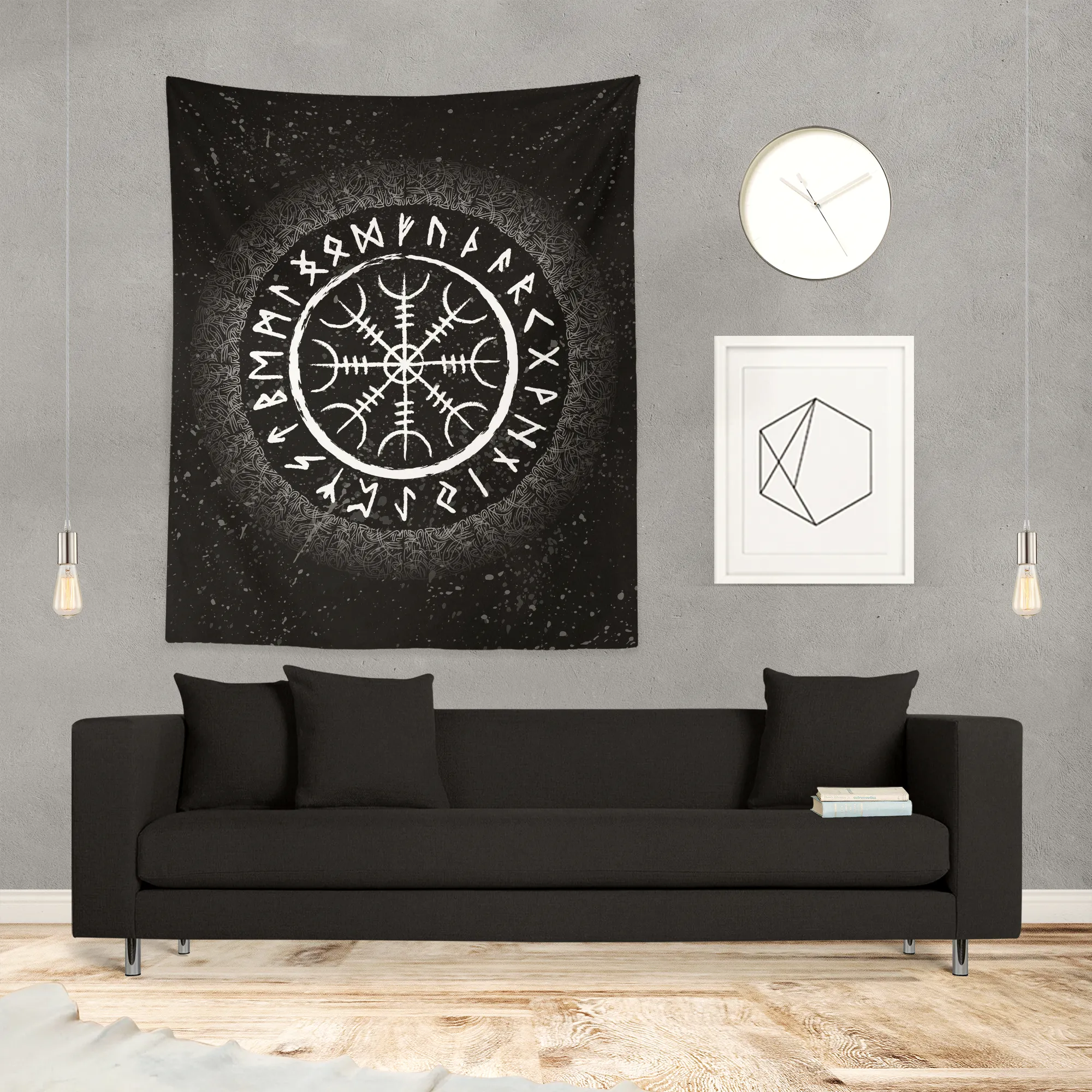 Aegishjalmur Helm of Awe Wall Tapestry