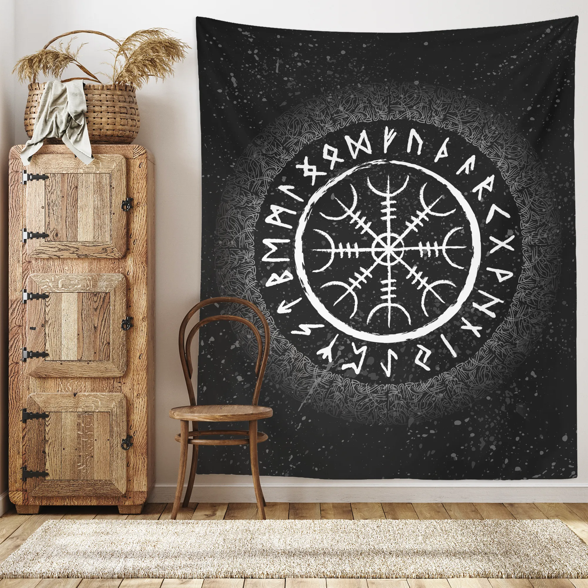 Aegishjalmur Helm of Awe Wall Tapestry