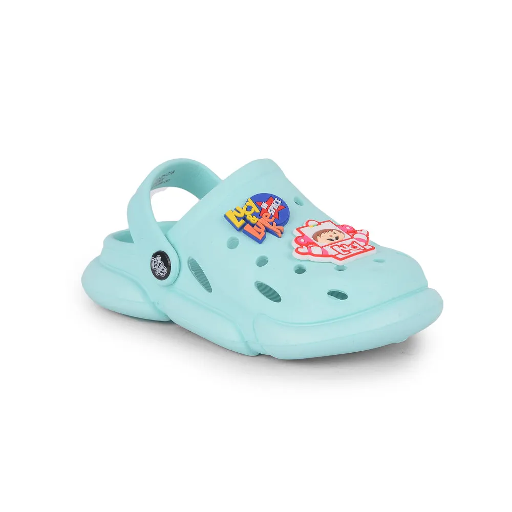 AHA Casual Green Clogs For Kids ZQ-SH-018 By Liberty