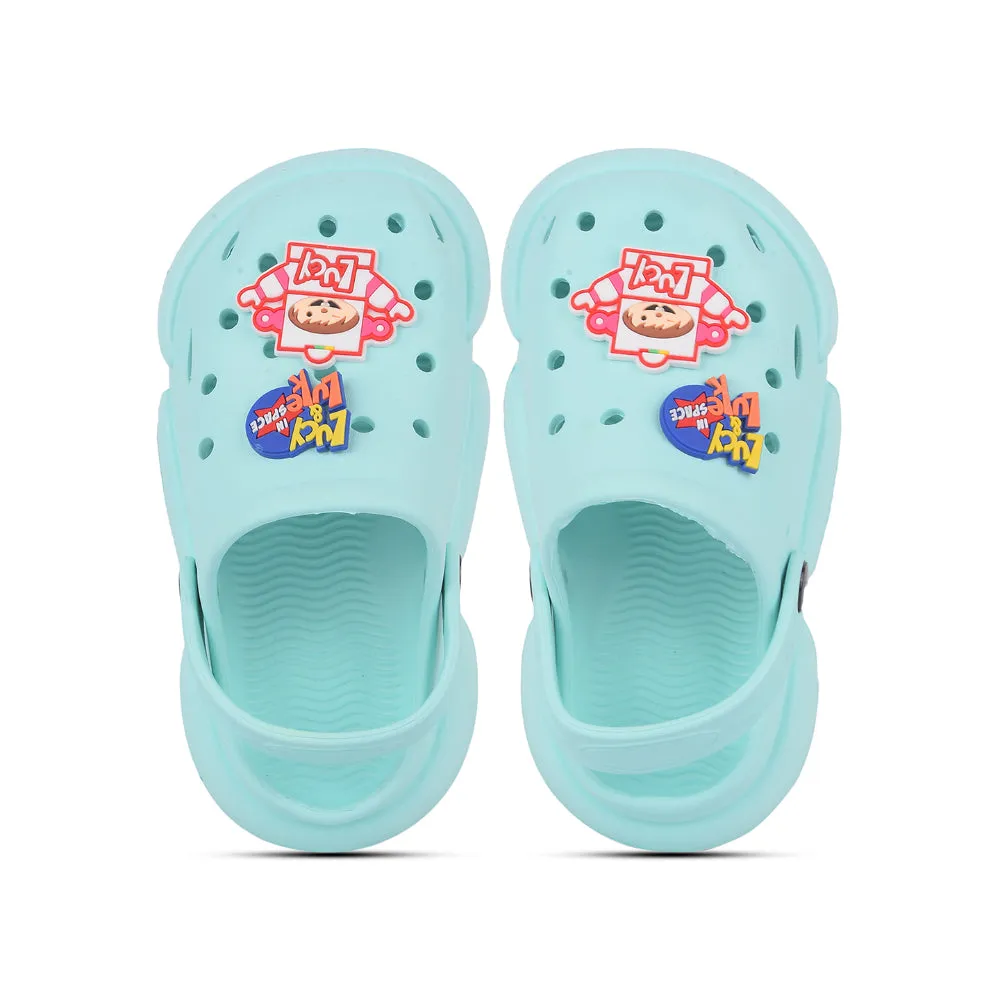 AHA Casual Green Clogs For Kids ZQ-SH-018 By Liberty