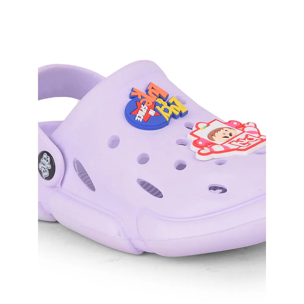 AHA Casual Purple Clogs For Kids ZQ-SH-018 By Liberty