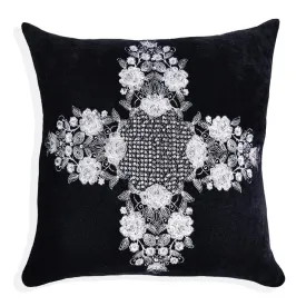 AKC Pure Velvet Embroidered Charismatic Filled Cushion