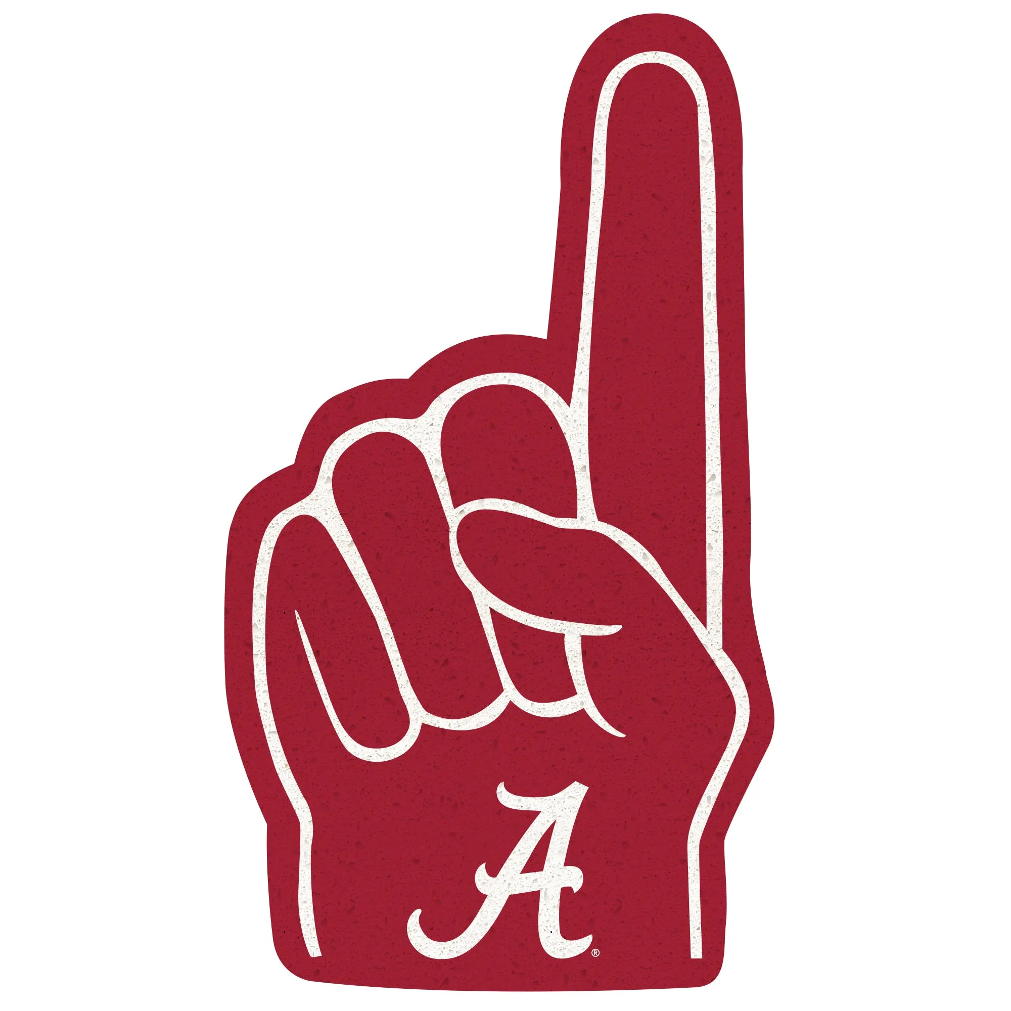 Alabama Crimson Tide: Foamcore Foam Finger Foam Core Cutout - Officially Licensed NCAA Big Head