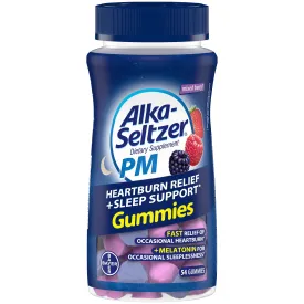 Alka-Seltzer PM Heartburn Relief   Sleep Support Gummies - 54 Count