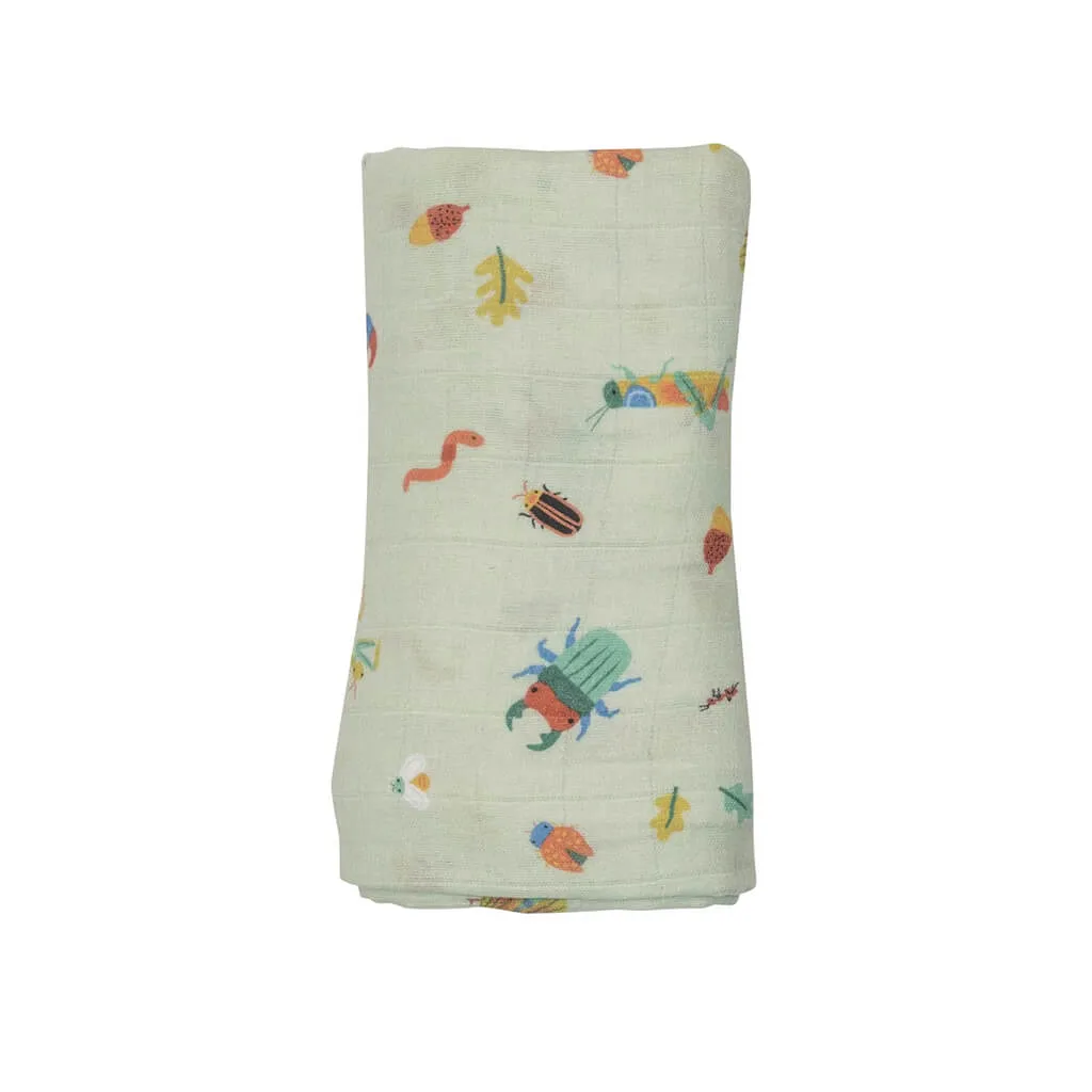 Angel Dear Muslin Swaddle Blanket Bugs