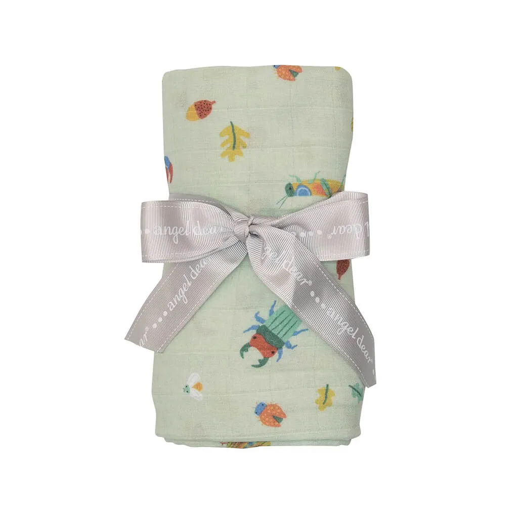 Angel Dear Muslin Swaddle Blanket Bugs