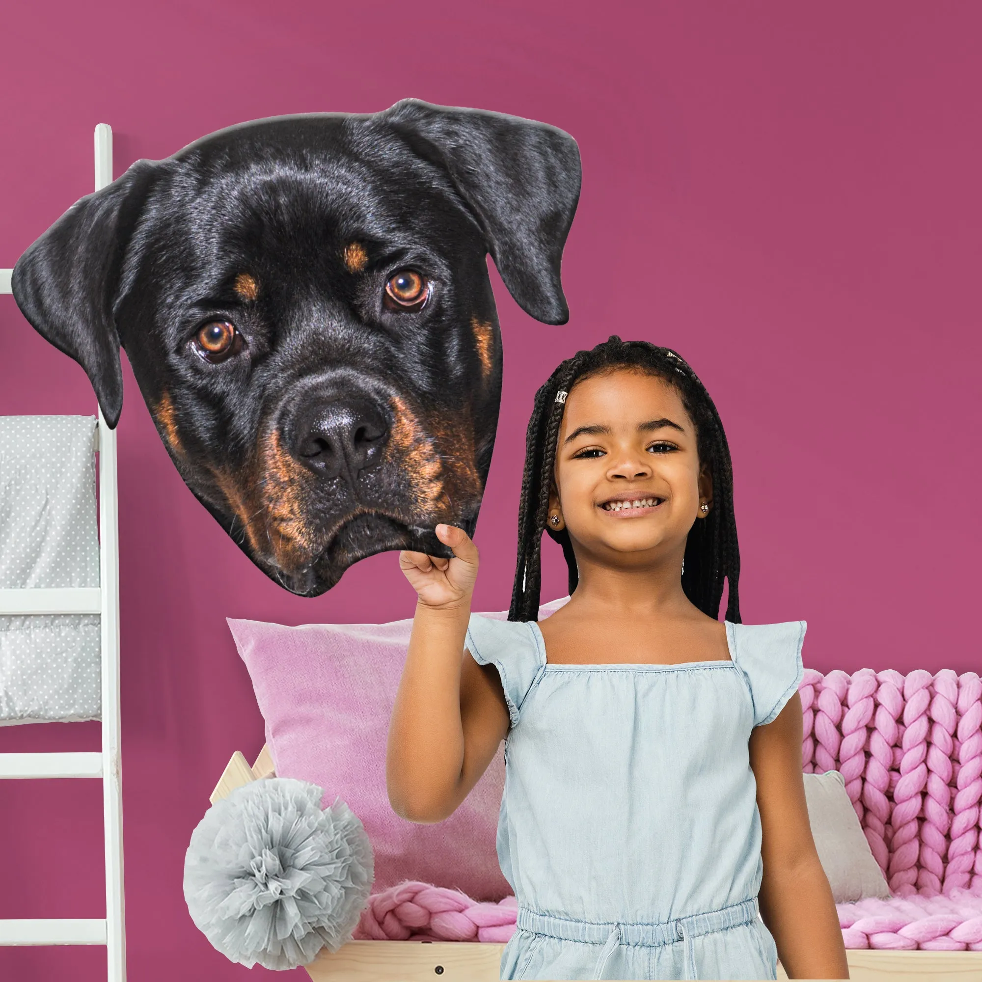 Animals: Rottweiler Foam Core Cutout - Big Head