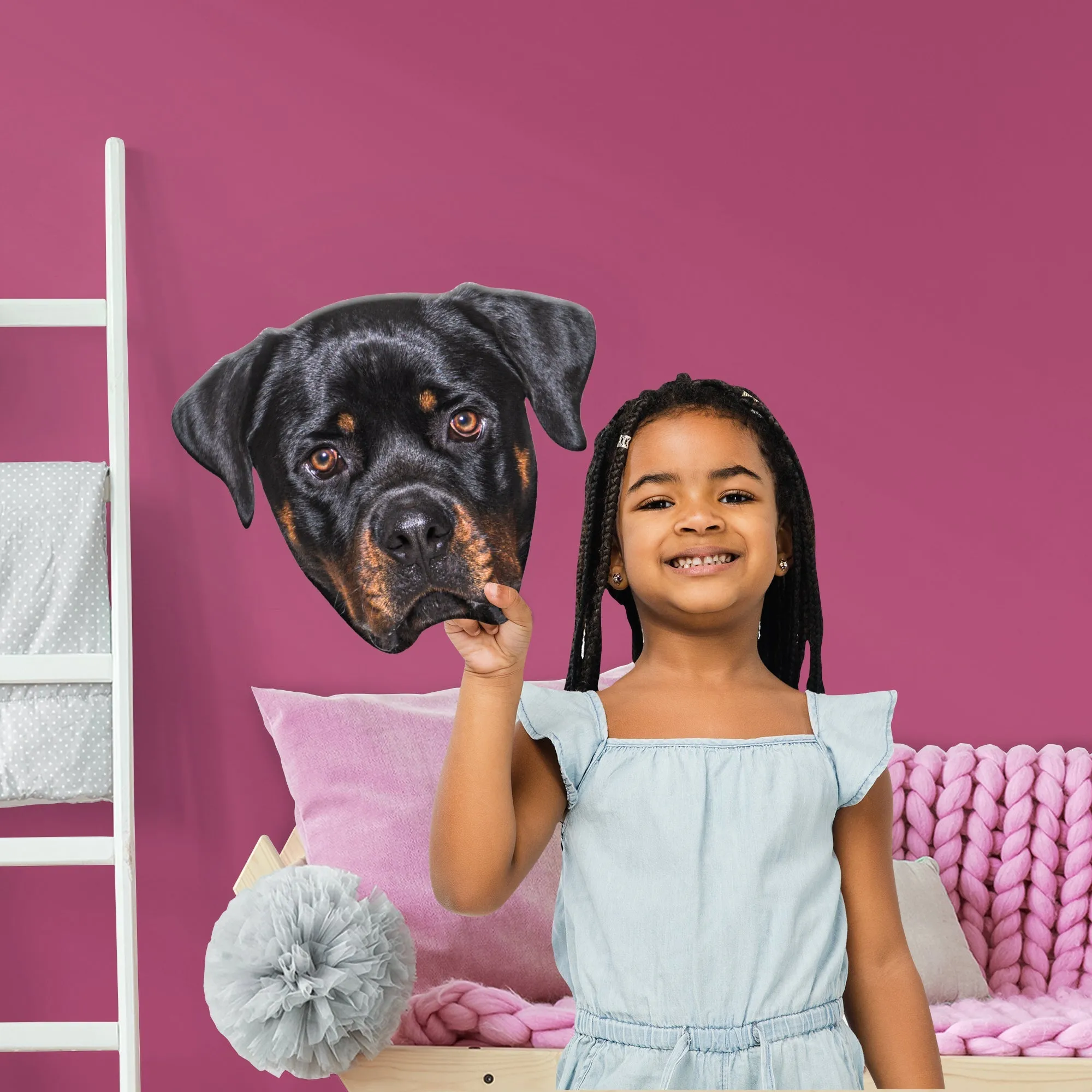 Animals: Rottweiler Foam Core Cutout - Big Head