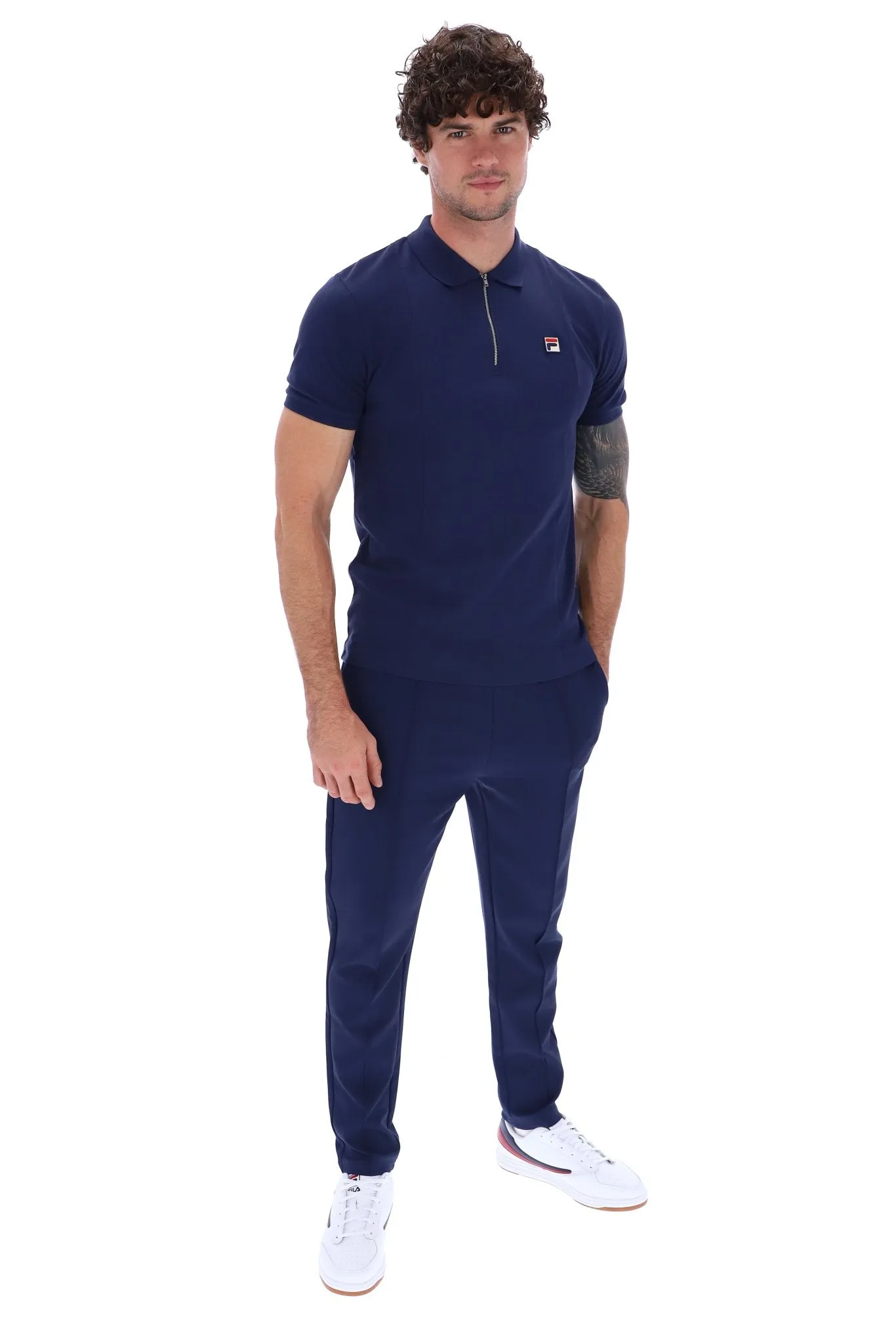 Anton Fabric Mix Panel Polo