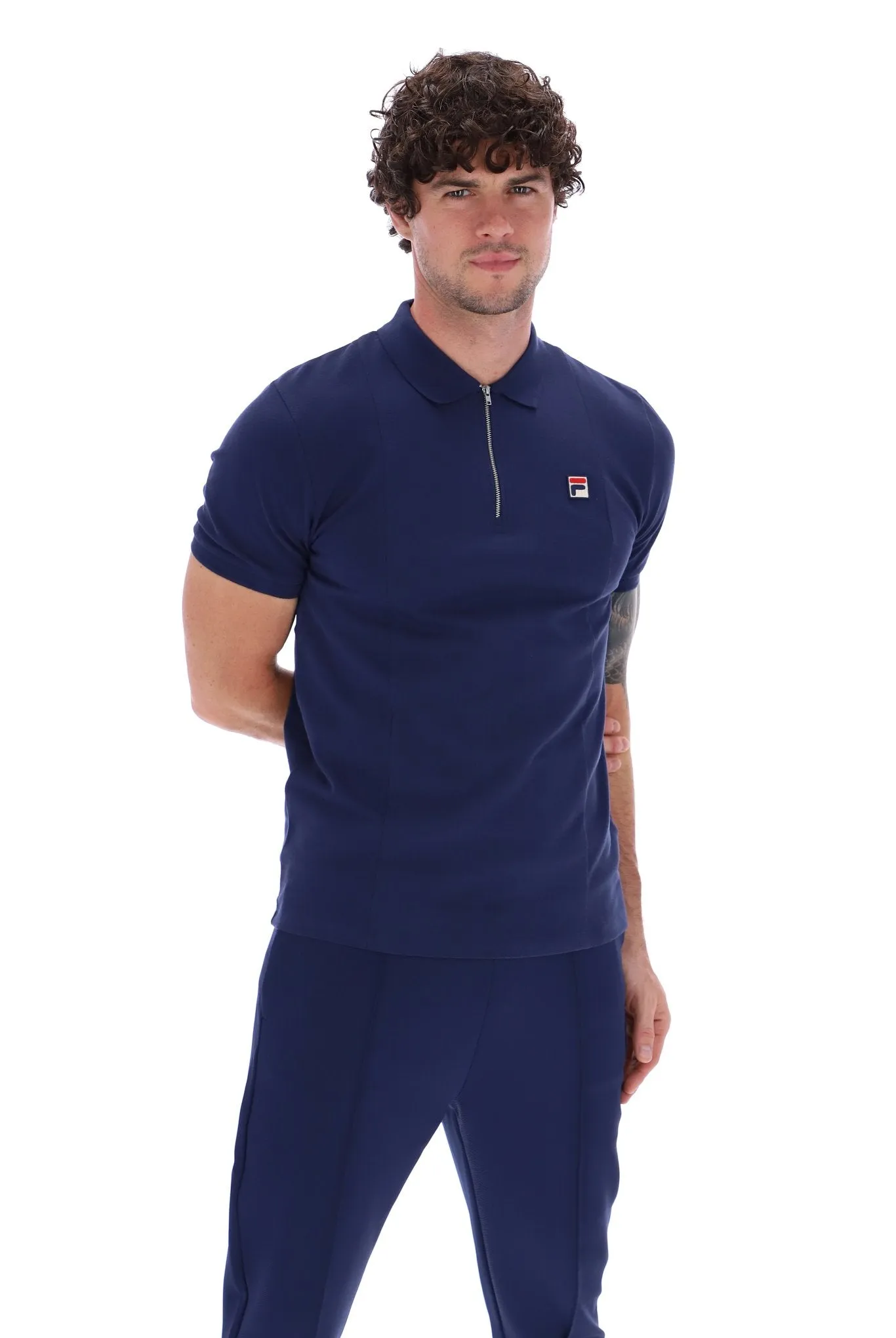 Anton Fabric Mix Panel Polo