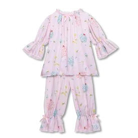 ARIANNA - GIRLS VISCOSE PYJAMA PINK LADYBUG PRINT