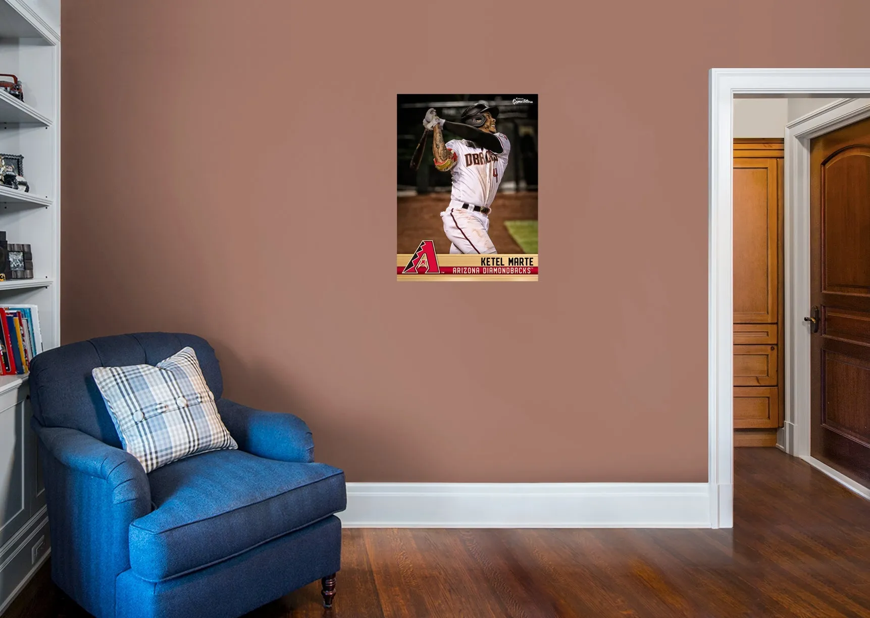 Arizona Diamondbacks: Ketel Marte  GameStar        - Officially Licensed MLB Removable Wall   Adhesive Decal