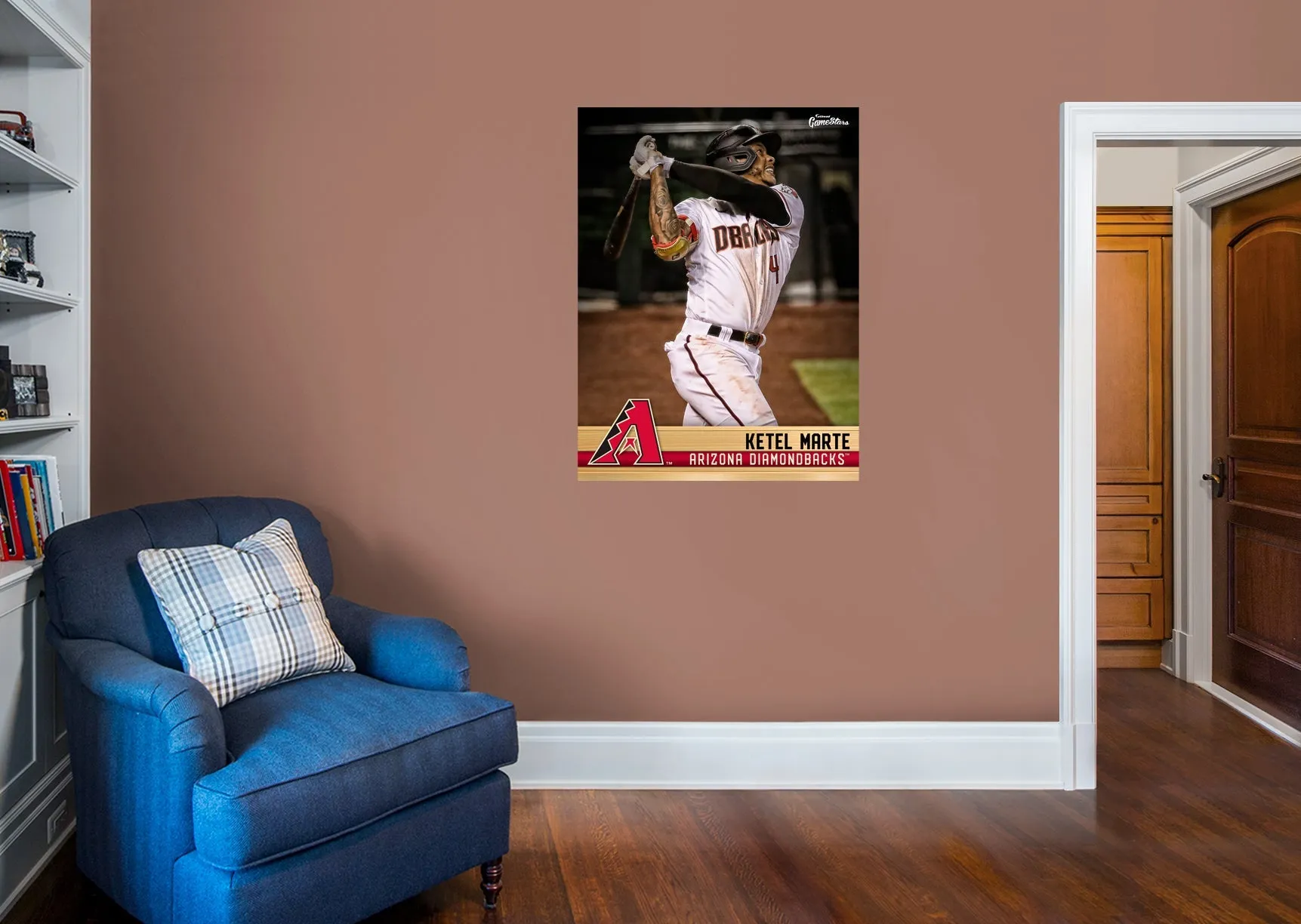 Arizona Diamondbacks: Ketel Marte  GameStar        - Officially Licensed MLB Removable Wall   Adhesive Decal