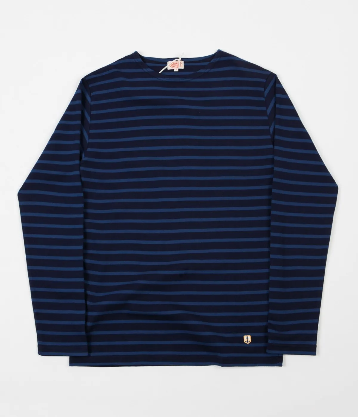 Armor Lux Breton Long Sleeve T-Shirt - Seal / Royal