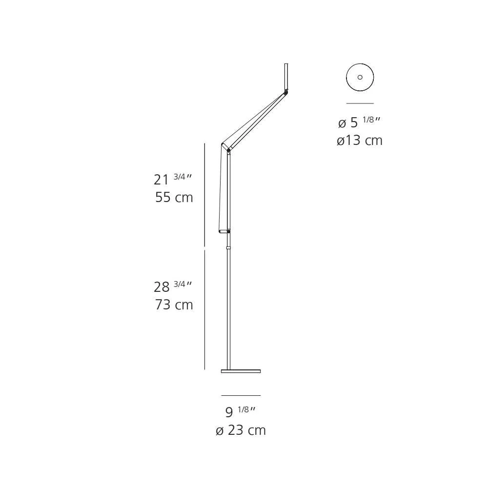 Artemide Demetra Reading floor lamp LED 3000K