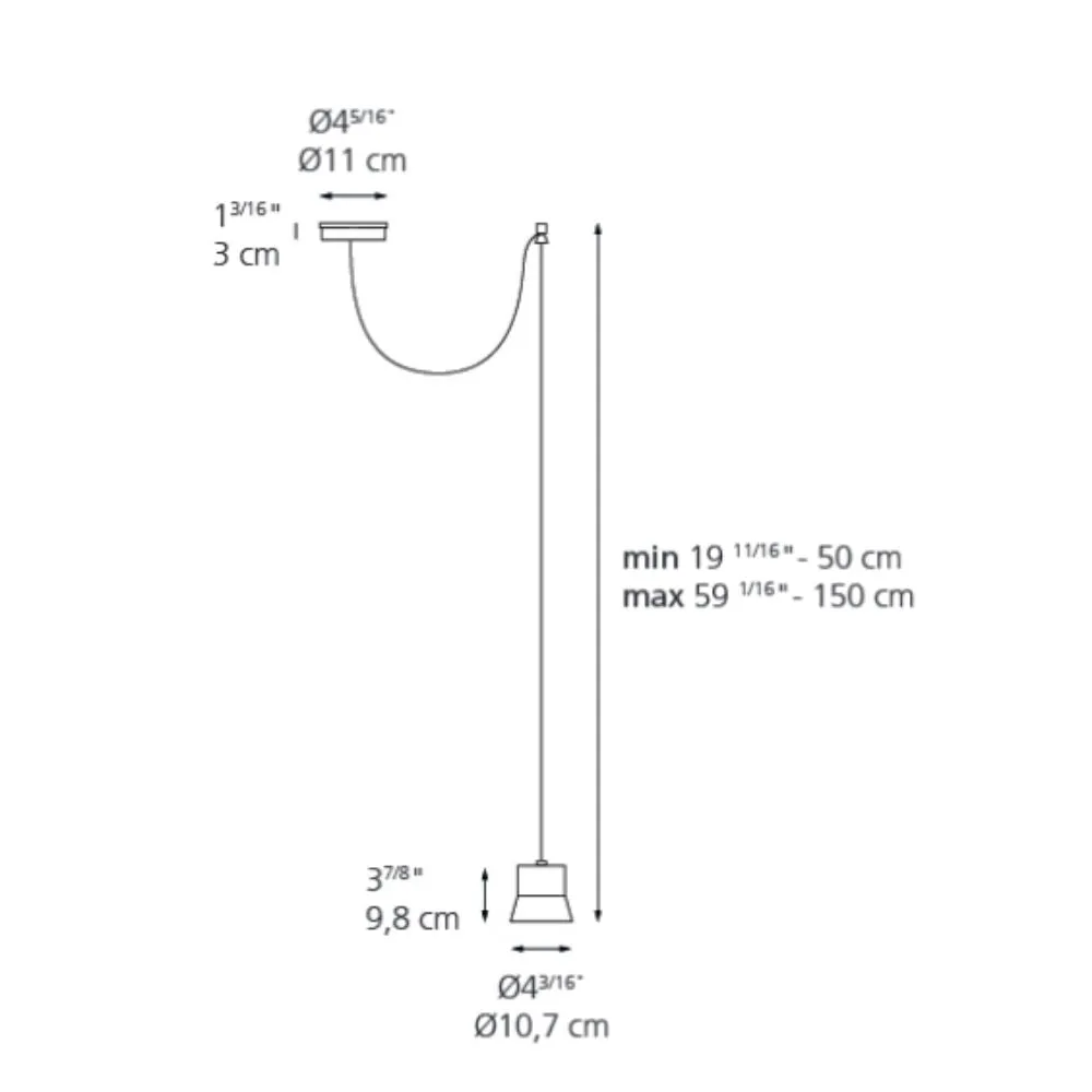 Artemide Giò.light Off Center suspension lamp LED