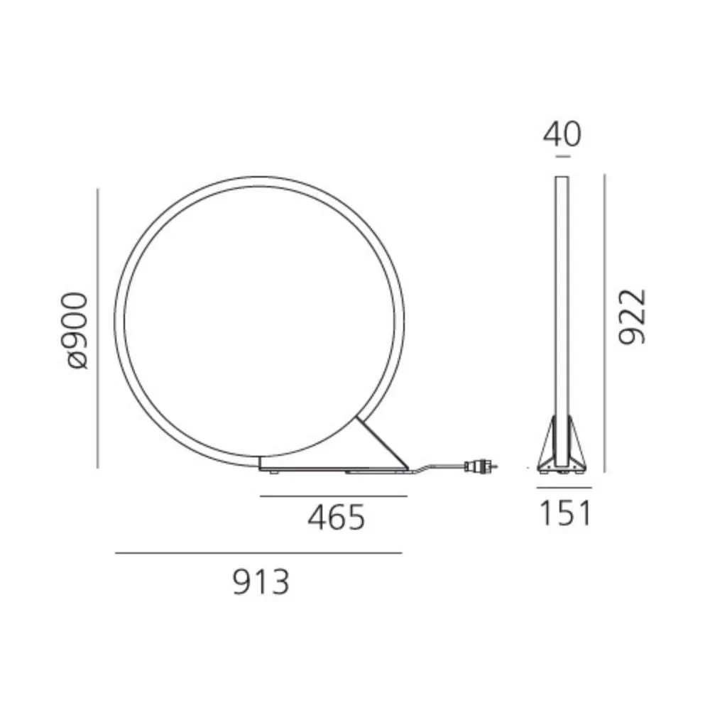 Artemide "O" floor lamp LED INDOOR