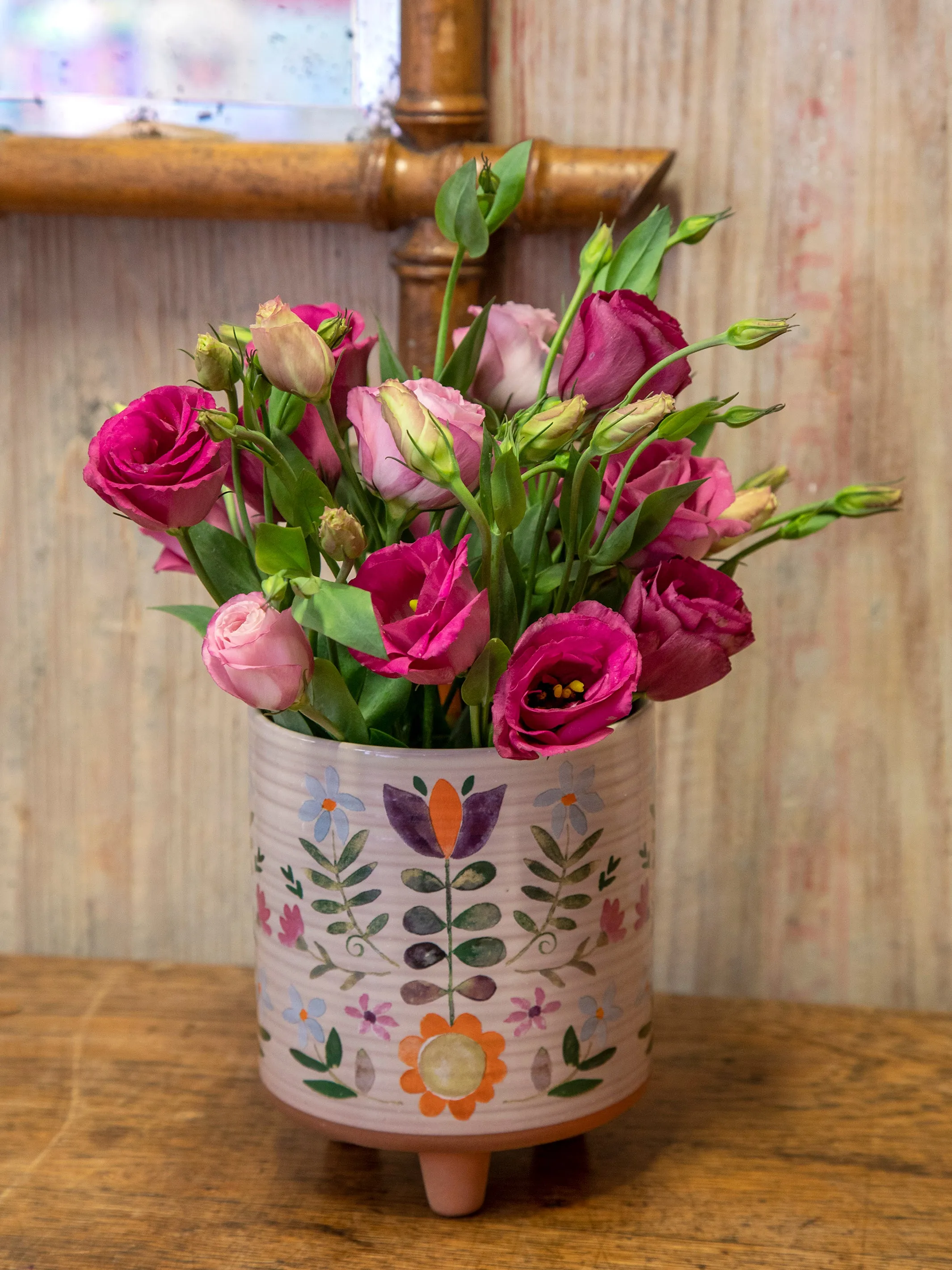 Artisan Terracotta Indoor Planter, Medium - Folk Flower