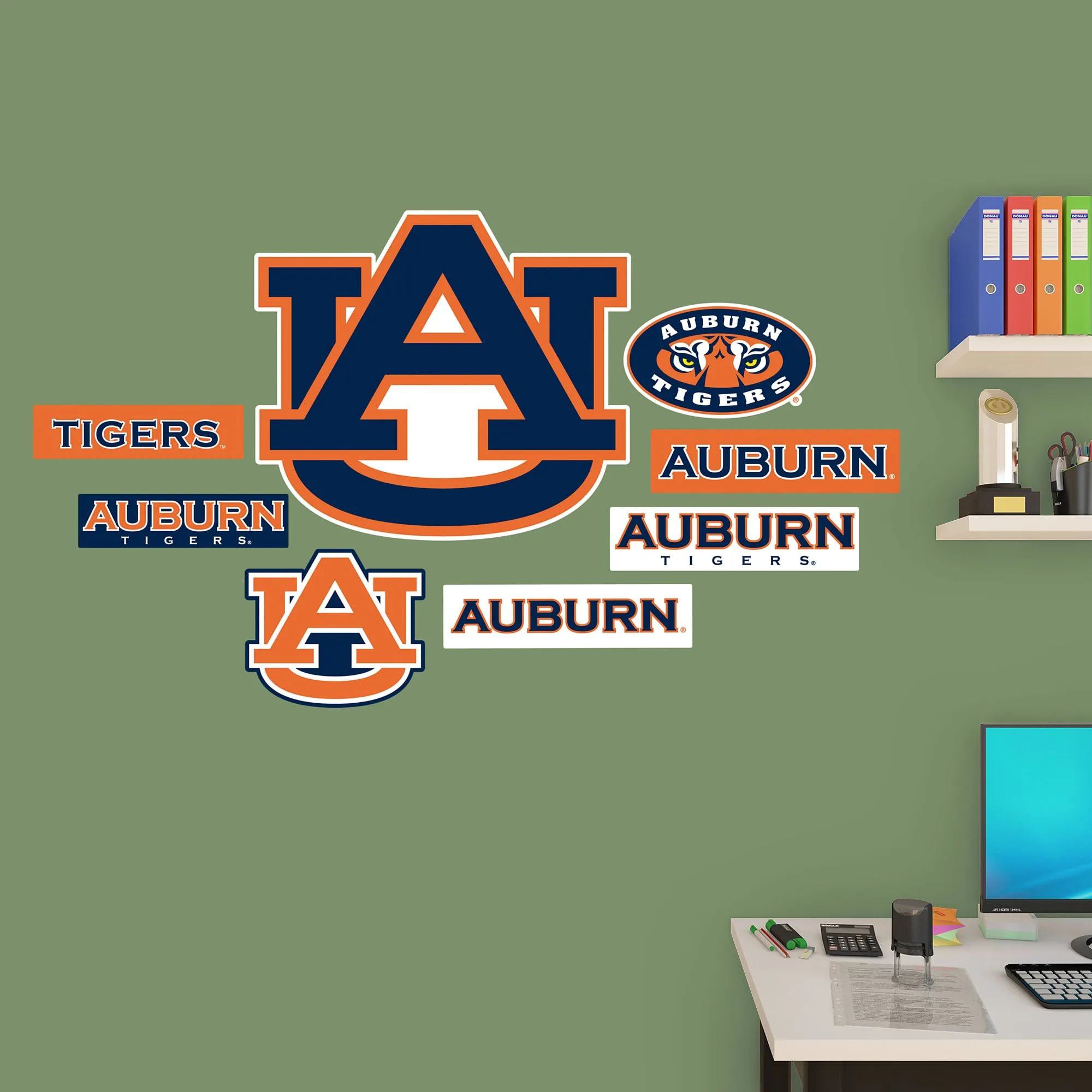 Auburn Tigers: Logo Assortment - Officially Licensed Removable Wall Decals