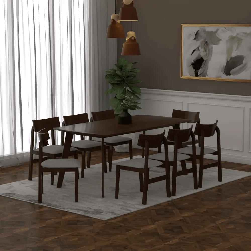 Aurelian Wooden Dining Set (180cm)