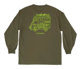 AUTUMN Home Long Sleeve T-Shirt Army Green