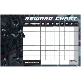 Avengers: BLACK PANTHER Reward Chart Dry Erase        - Officially Licensed Marvel Removable Wall   Adhesive Decal