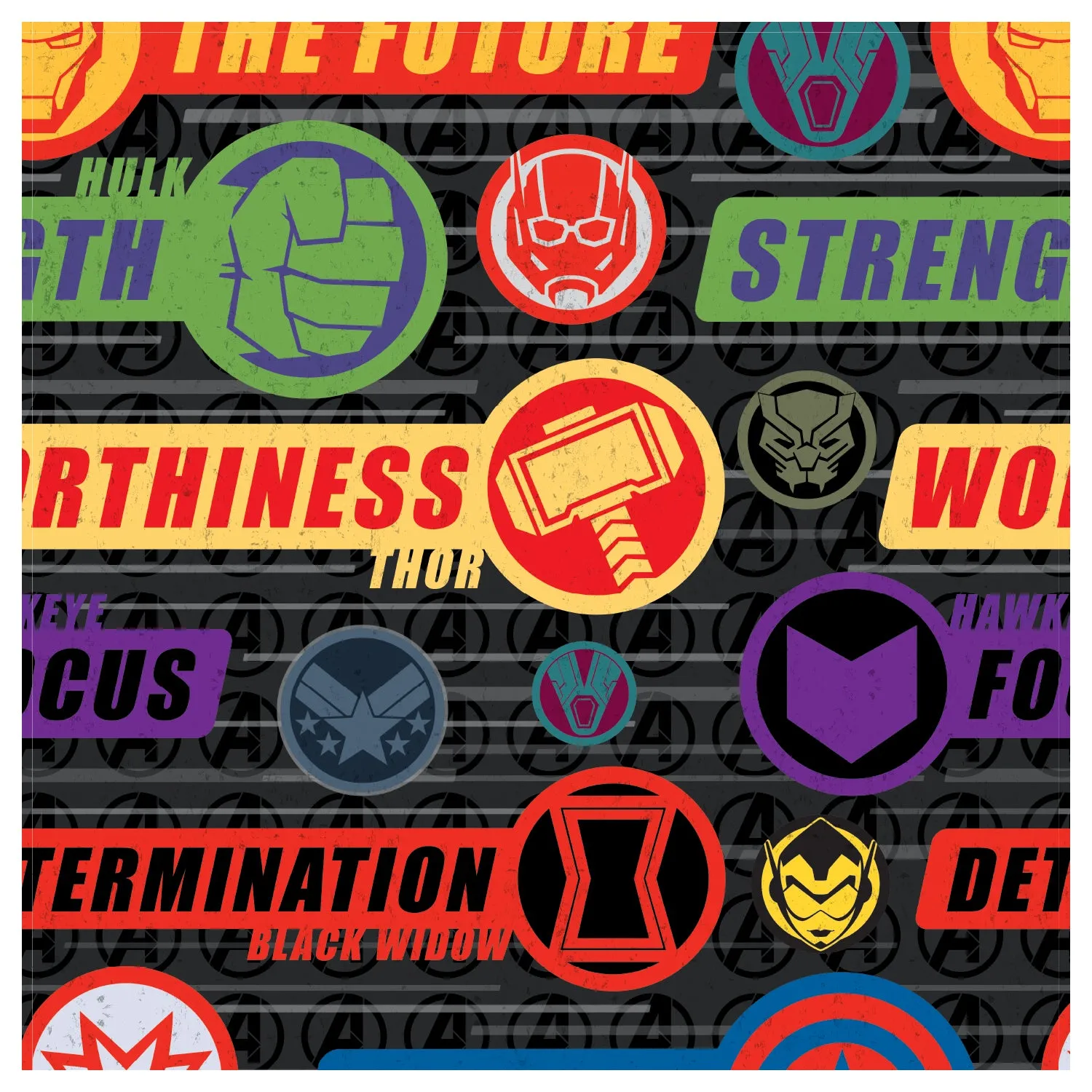 Avengers:  Icon Motivation        - Officially Licensed Marvel  Peel & Stick Wallpaper