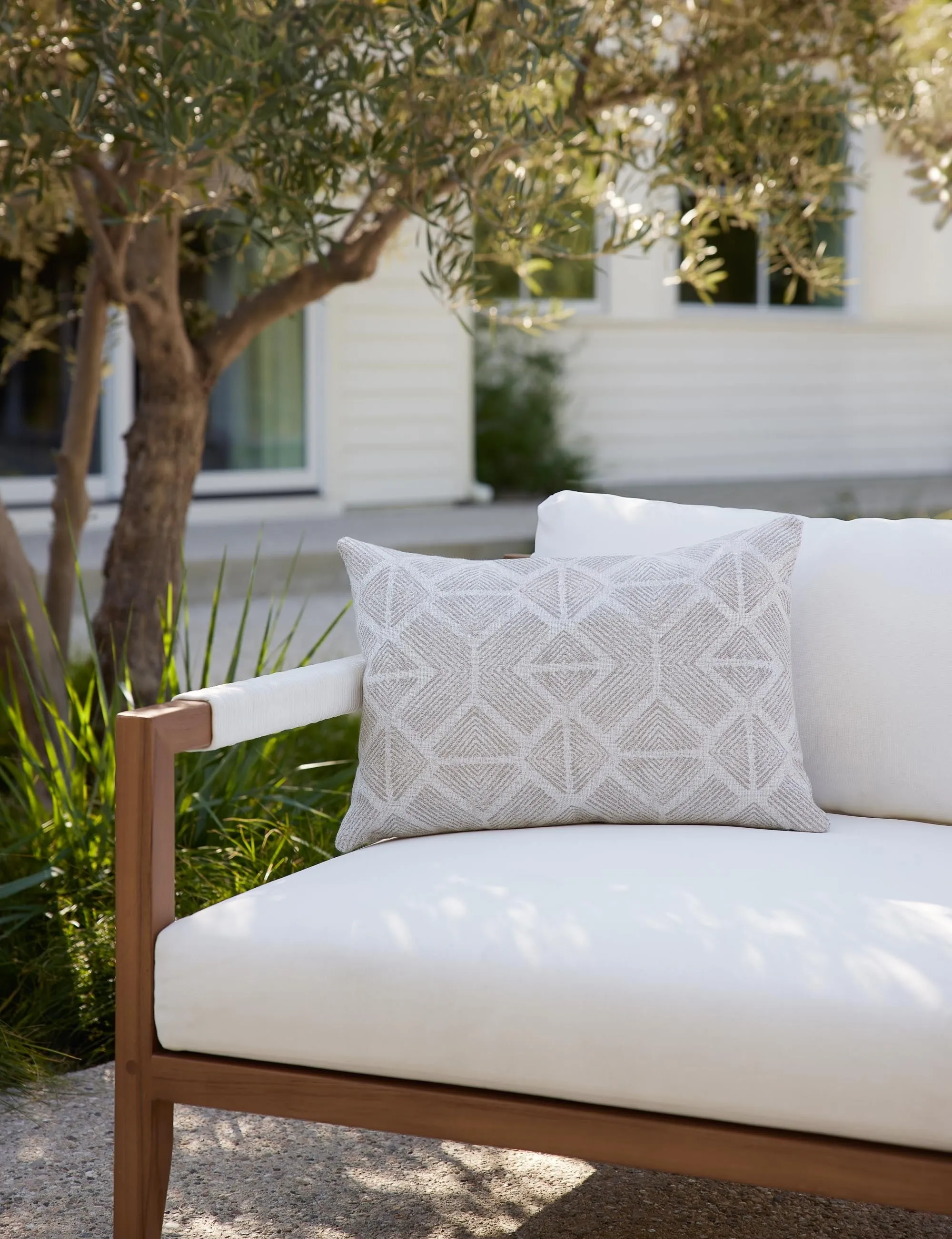 Bali Indoor / Outdoor Lumbar Pillow by Sunbrella for Lulu and Georgia