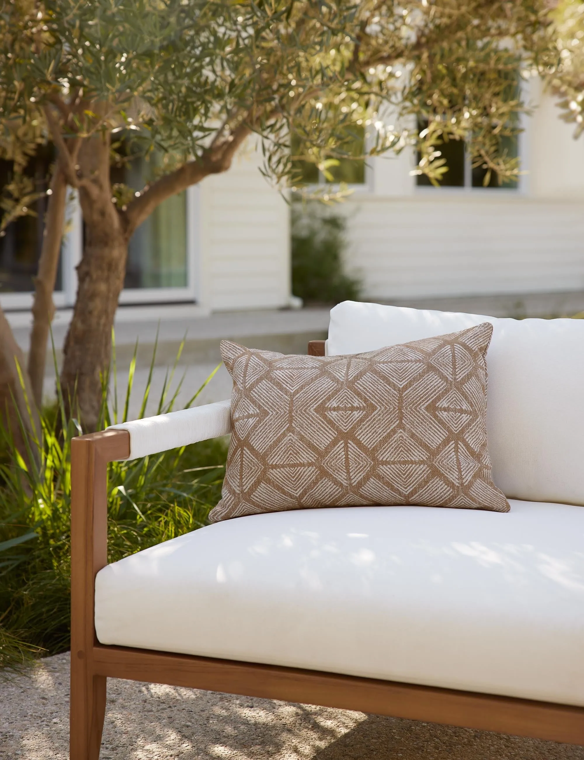 Bali Indoor / Outdoor Lumbar Pillow by Sunbrella for Lulu and Georgia