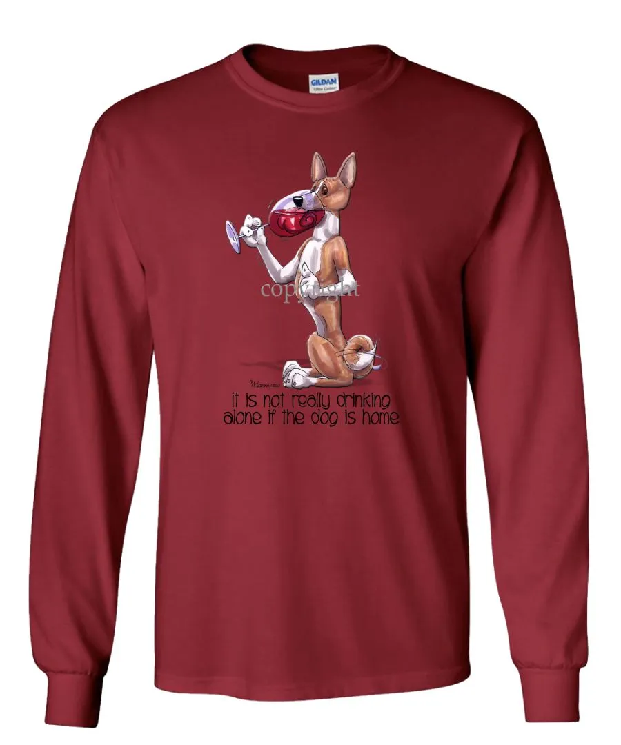 Basenji - It's Not Drinking Alone - Long Sleeve T-Shirt