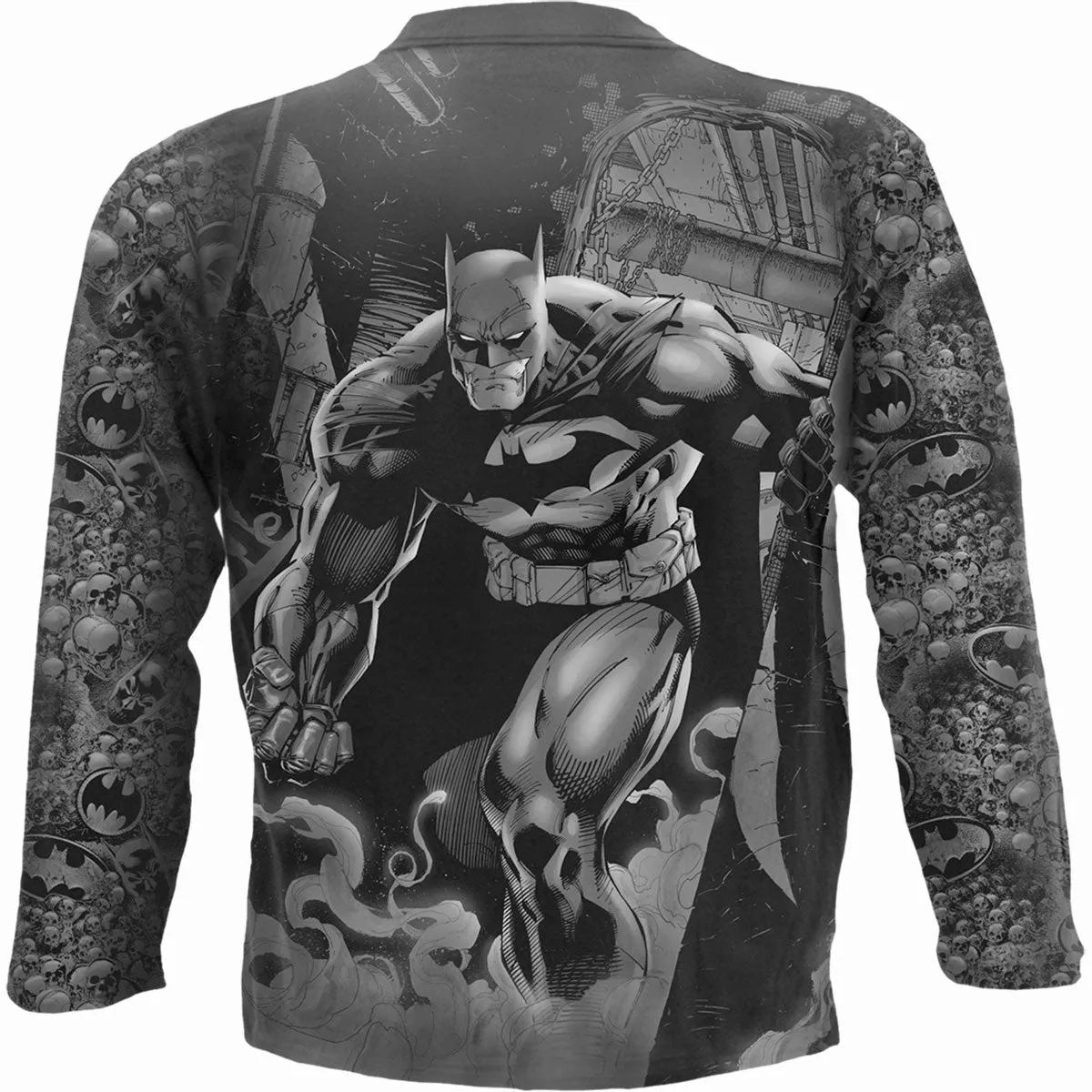 BATMAN - VENGEANCE WRAP - Allover Longsleeve T-Shirt Black