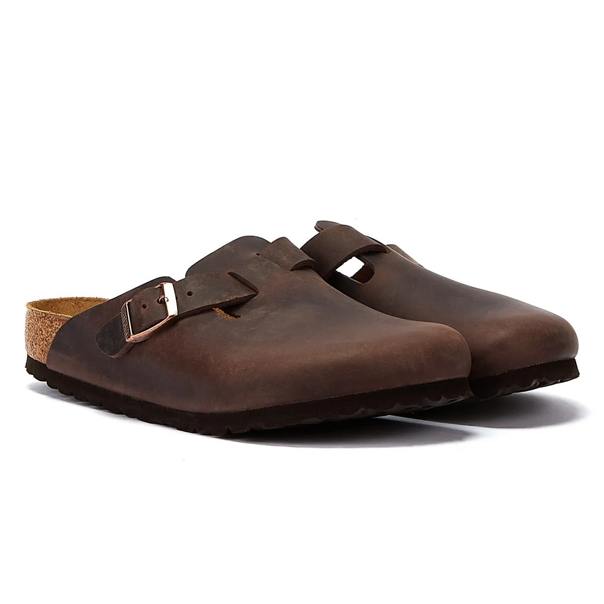 Birkenstock Boston Oiled Nubuck Habana Slippers