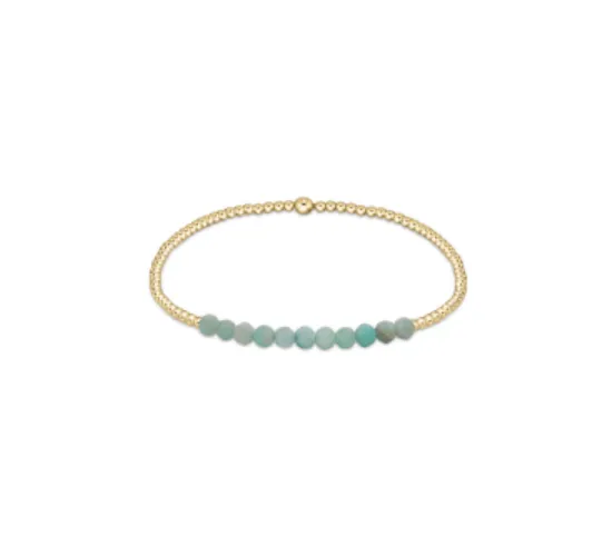 Bliss 2mm Gold & Gemstone Bracelet / Click for Selection